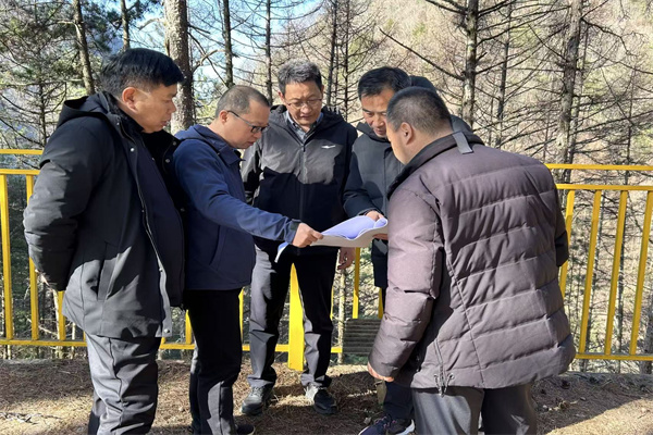 副校长孙马检查指导冬季森林防火工作